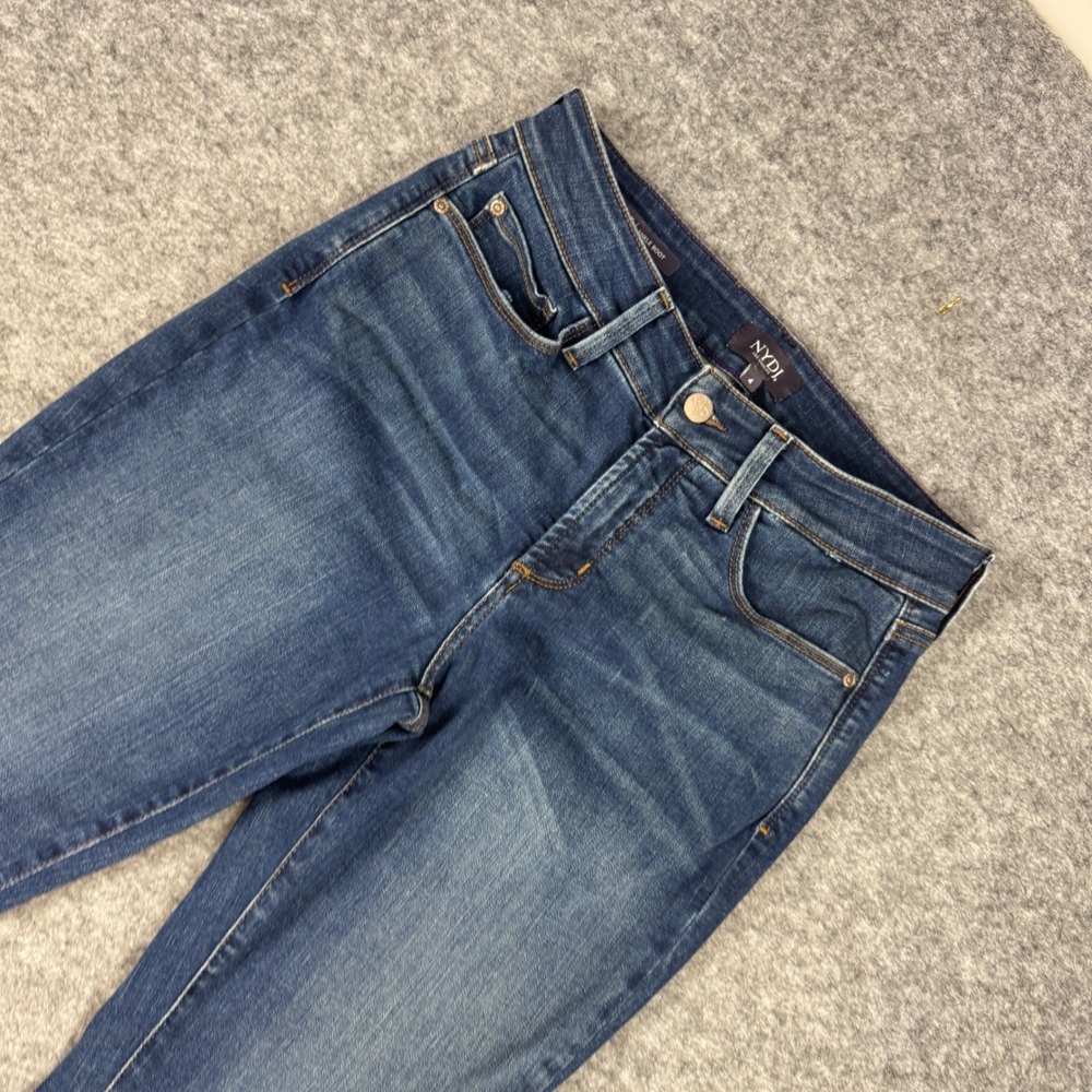 NYDJ Billie Ankle Boot Jeans Blue Lift Tuck Technology Size 4